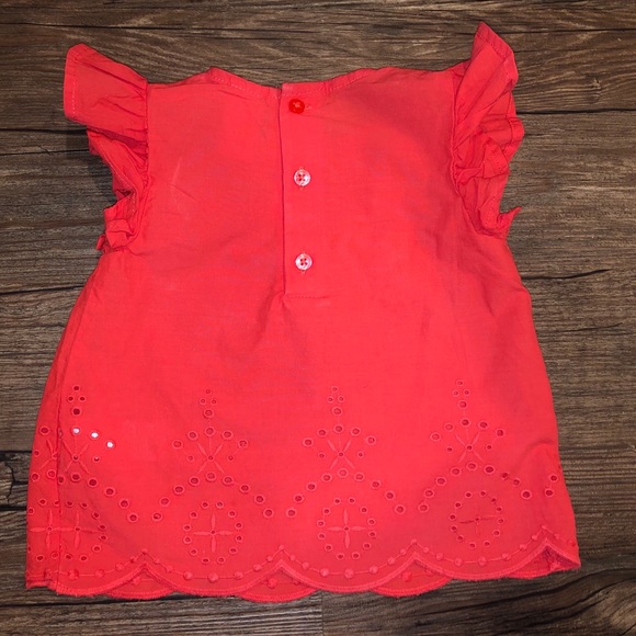 Carter’s Red Embroidered Top - Picture 2 of 4